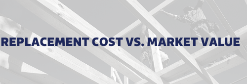 Replacement Cost vs. Market Value graphic